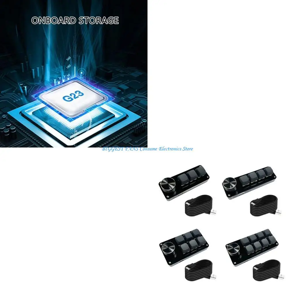 Customizable Macro Keypad with Single Knob, 3Key/4Key/6Key/8Key Mechanical Gaming Keyboards, Programmable Keypad
Customizable Macro Keypad with Single Knob, 3Key/4Key/6Key/8Key Mechanical Gaming Keyboards, Programmable Keypad