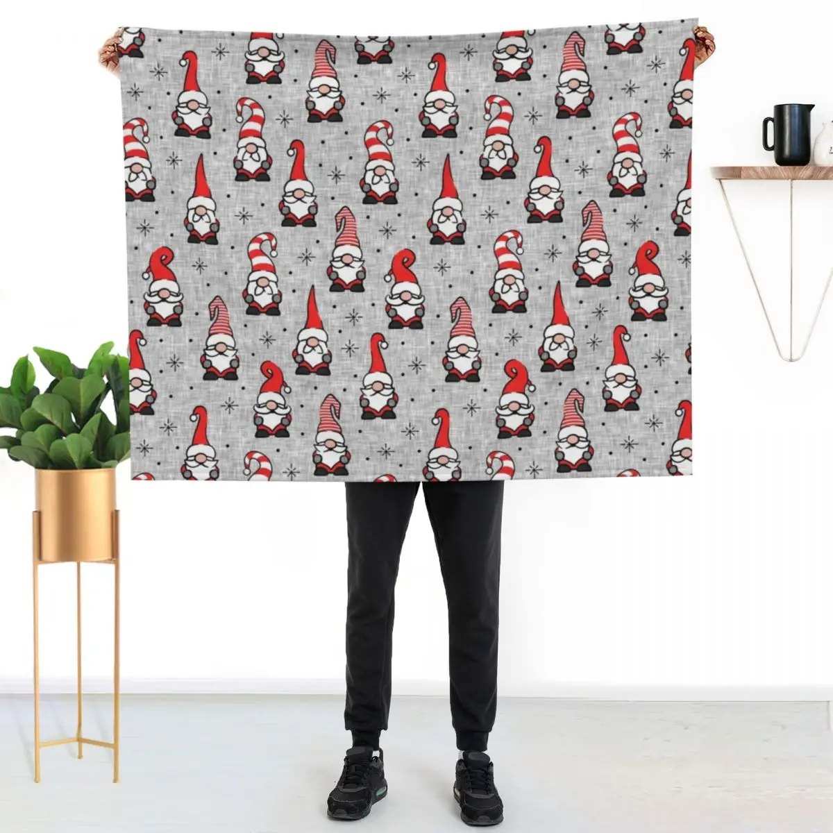 Christmas Gnomes - grey Throw Blanket Soft Home Decor Blanket for Couch Bedroom
Christmas Gnomes - grey Throw Blanket Soft Home Decor Blanket for Couch Bedroom