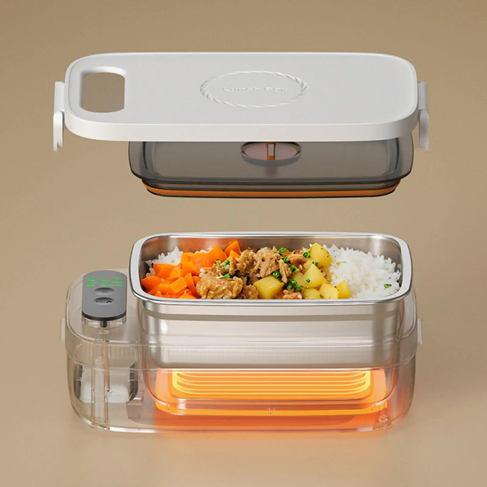 Food Warmer Electric Lunch Box 1000ml Removable Stainless Steel Leakproof Bento for Office School
Food Warmer Electric Lunch Box 1000ml Removable Stainless Steel Leakproof Bento for Office School