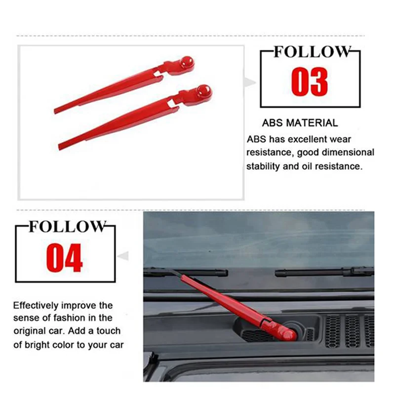 Authentic Windscreen Wiper For Jeep Wrangler JL JT 2018+ Car Front Rain Wiper Blade Decoration Cover Trim Parts A
Authentic Windscreen Wiper For Jeep Wrangler JL JT 2018+ Car Front Rain Wiper Blade Decoration Cover Trim Parts A