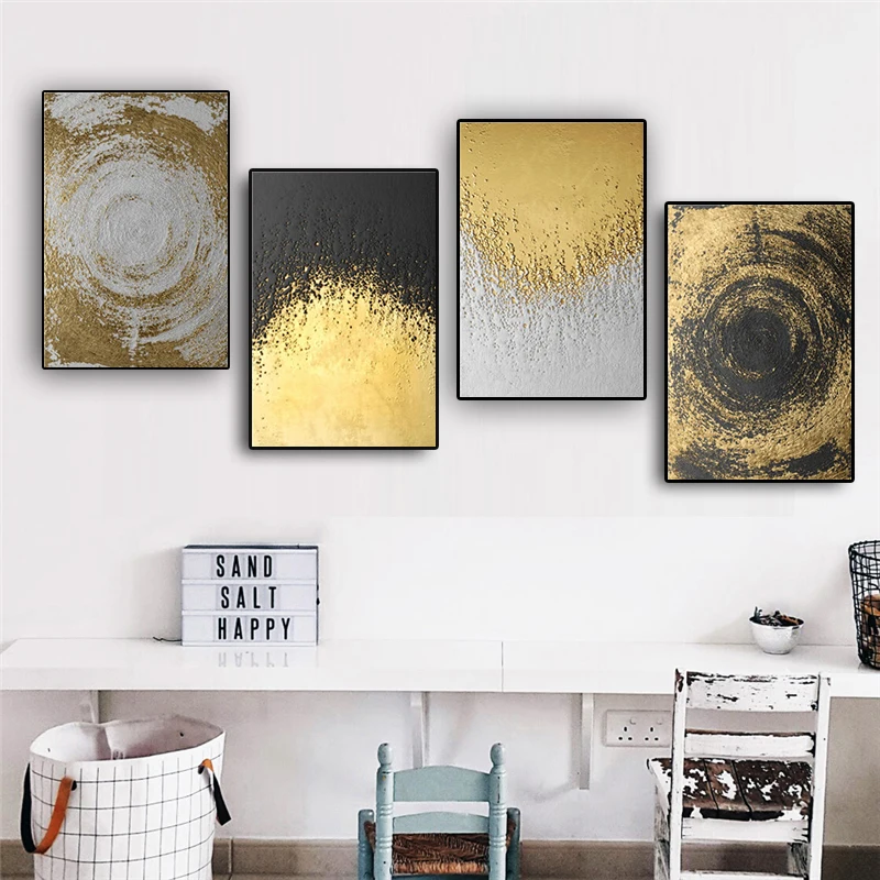 Abstract Golden Circles Contemporary Posters and Prints Canvas Painting Scandinavian Art Wall Picture For Living Room Decor
Abstract Golden Circles Contemporary Posters and Prints Canvas Painting Scandinavian Art Wall Picture For Living Room Decor