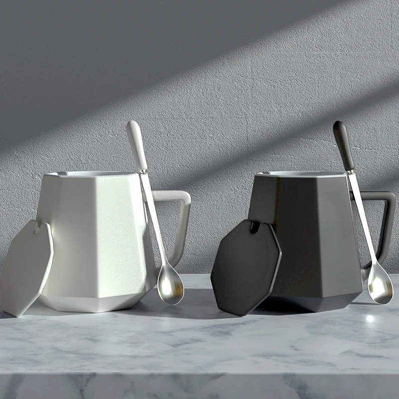 European Brief Geometric Ceramic Cup Solid Color Large Capacity Couple's Household Mug Universal Coffee Handgrip Cups
European Brief Geometric Ceramic Cup Solid Color Large Capacity Couple's Household Mug Universal Coffee Handgrip Cups