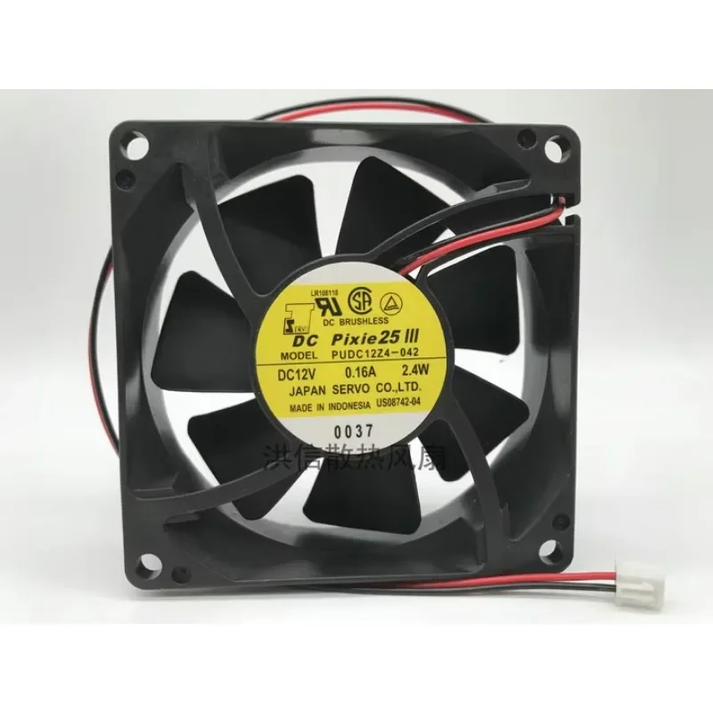 SERVO PUDC12Z4-042 DC 12V 0.16A 80x80x25mm 2-Wire 80mm Cooling Fan
SERVO PUDC12Z4-042 DC 12V 0.16A 80x80x25mm 2-Wire 80mm Cooling Fan