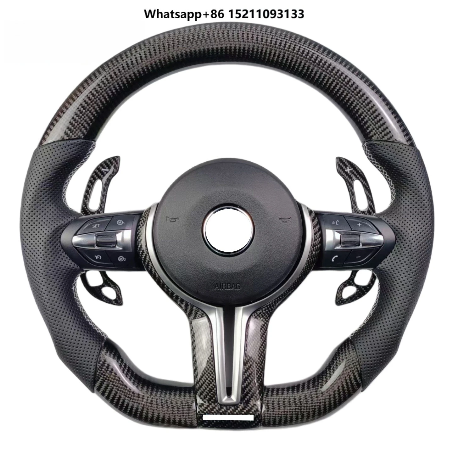 Custom Carbon Fiber Sports Design Steering Wheel for M4 M5 M6 F10 F18 F11 F12 F30 F80
Custom Carbon Fiber Sports Design Steering Wheel for M4 M5 M6 F10 F18 F11 F12 F30 F80