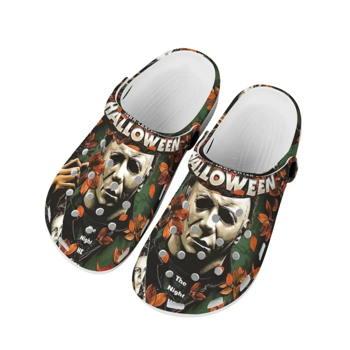 Holloween Horror Movie Clogs Leisure Beach Loafers Breathable Dual-use Flats Michael Myers Hole Shoe Outside Trend Cool Slippers
Holloween Horror Movie Clogs Leisure Beach Loafers Breathable Dual-use Flats Michael Myers Hole Shoe Outside Trend Cool Slippers