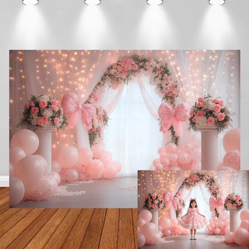 LS Photography Background Pink Balloon Arch Floral Curtain Decor Wedding Birthday Adult Kids Portrait Photo Backdrop Studio
LS Photography Background Pink Balloon Arch Floral Curtain Decor Wedding Birthday Adult Kids Portrait Photo Backdrop Studio