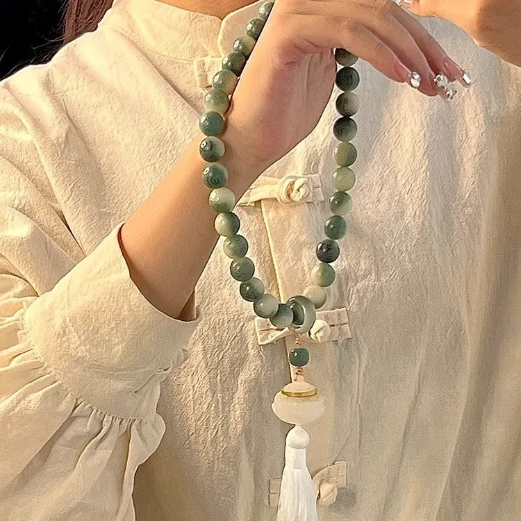 Natural Bodhi Root Bracelet Six Word Mantra Running Ring Tassel Censer Mala Bead Unisex Cultural Play Jewelry
Natural Bodhi Root Bracelet Six Word Mantra Running Ring Tassel Censer Mala Bead Unisex Cultural Play Jewelry