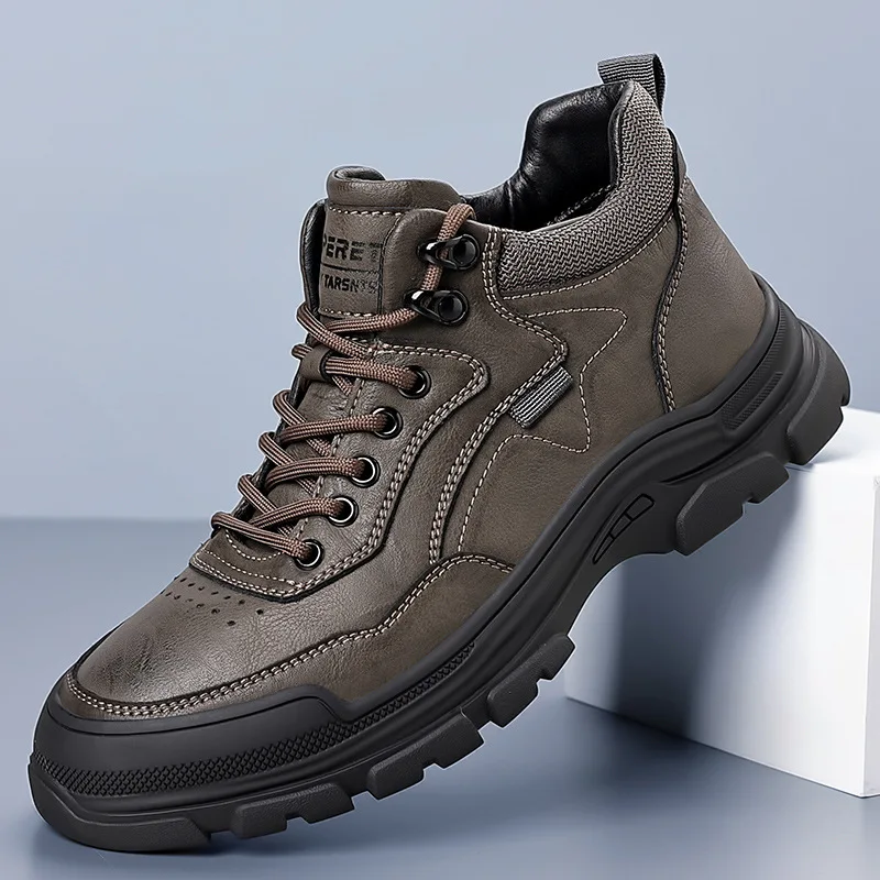 Men's Work Casual Shoes 2025 New Trendy Outdoor Thick-soled Retro High-top Men Shoes Work Sports Casual Shoes Size 38-44
Men's Work Casual Shoes 2025 New Trendy Outdoor Thick-soled Retro High-top Men Shoes Work Sports Casual Shoes Size 38-44