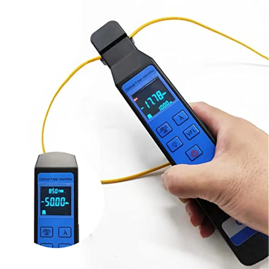 【New model】Live Optical Fiber Identifier with Wave Respond 800-1700nm Built in VFL and Optical Power Meter OPM Functions FTTH T
【New model】Live Optical Fiber Identifier with Wave Respond 800-1700nm Built in VFL and Optical Power Meter OPM Functions FTTH T