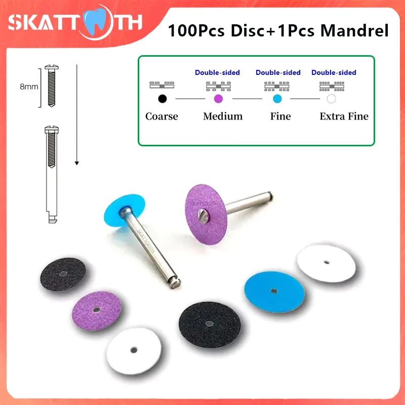100 шт., двусторонние зубные шлифовальные диски для отбеливания зубов
100 шт., двусторонние зубные шлифовальные диски для отбеливания зубов