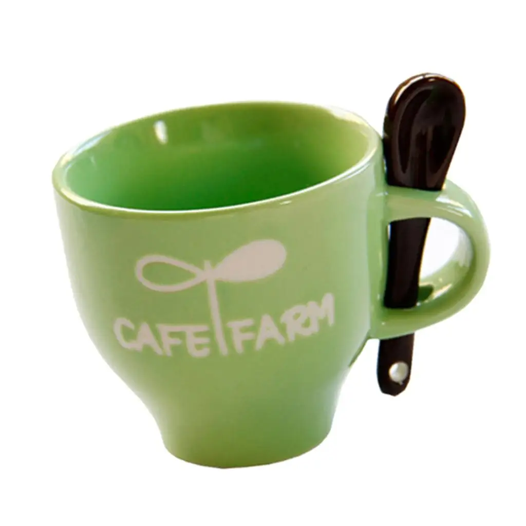 Creative Ceramic Mug with Cute Letters Pattern Cup with Espresso Spoon Cup 120ml
Creative Ceramic Mug with Cute Letters Pattern Cup with Espresso Spoon Cup 120ml