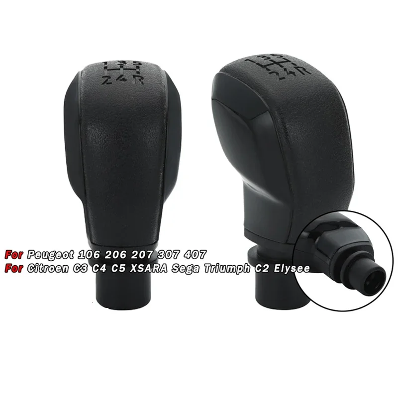 5-Speed Black Gear Shift Knob for Peugeot 206 Citroen C4 C5 - Car Transmission Shifter Handle, Durable Auto Interior Accessories
5-Speed Black Gear Shift Knob for Peugeot 206 Citroen C4 C5 - Car Transmission Shifter Handle, Durable Auto Interior Accessories