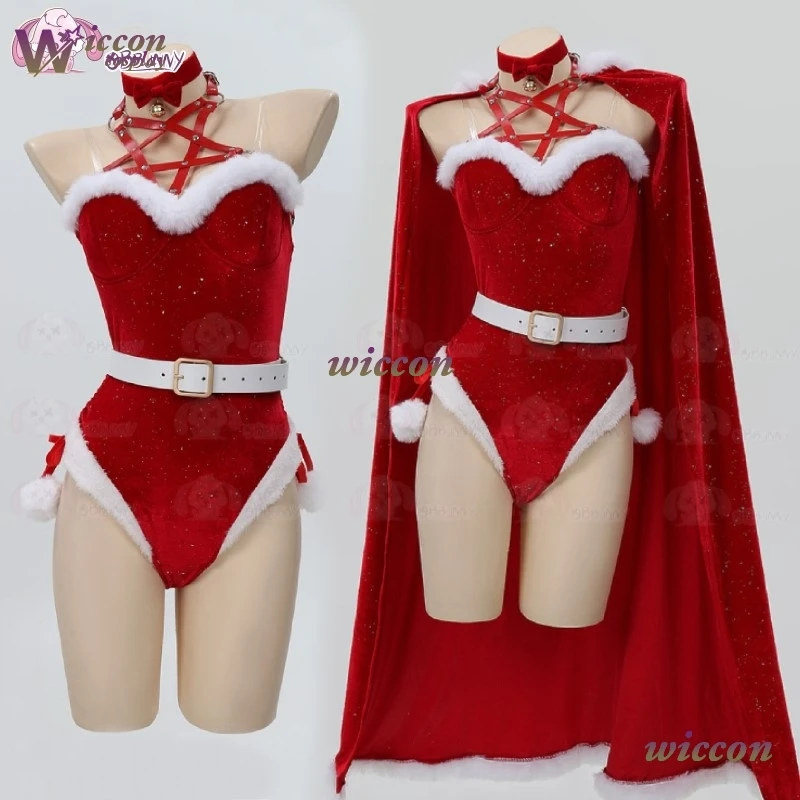 Design Bunny Girls Christmas Witch Cosplay Red Velvet Bunny Girl Cape Roleplay Outfit High Quality Sexy Red Bodysuit Stockings
Design Bunny Girls Christmas Witch Cosplay Red Velvet Bunny Girl Cape Roleplay Outfit High Quality Sexy Red Bodysuit Stockings