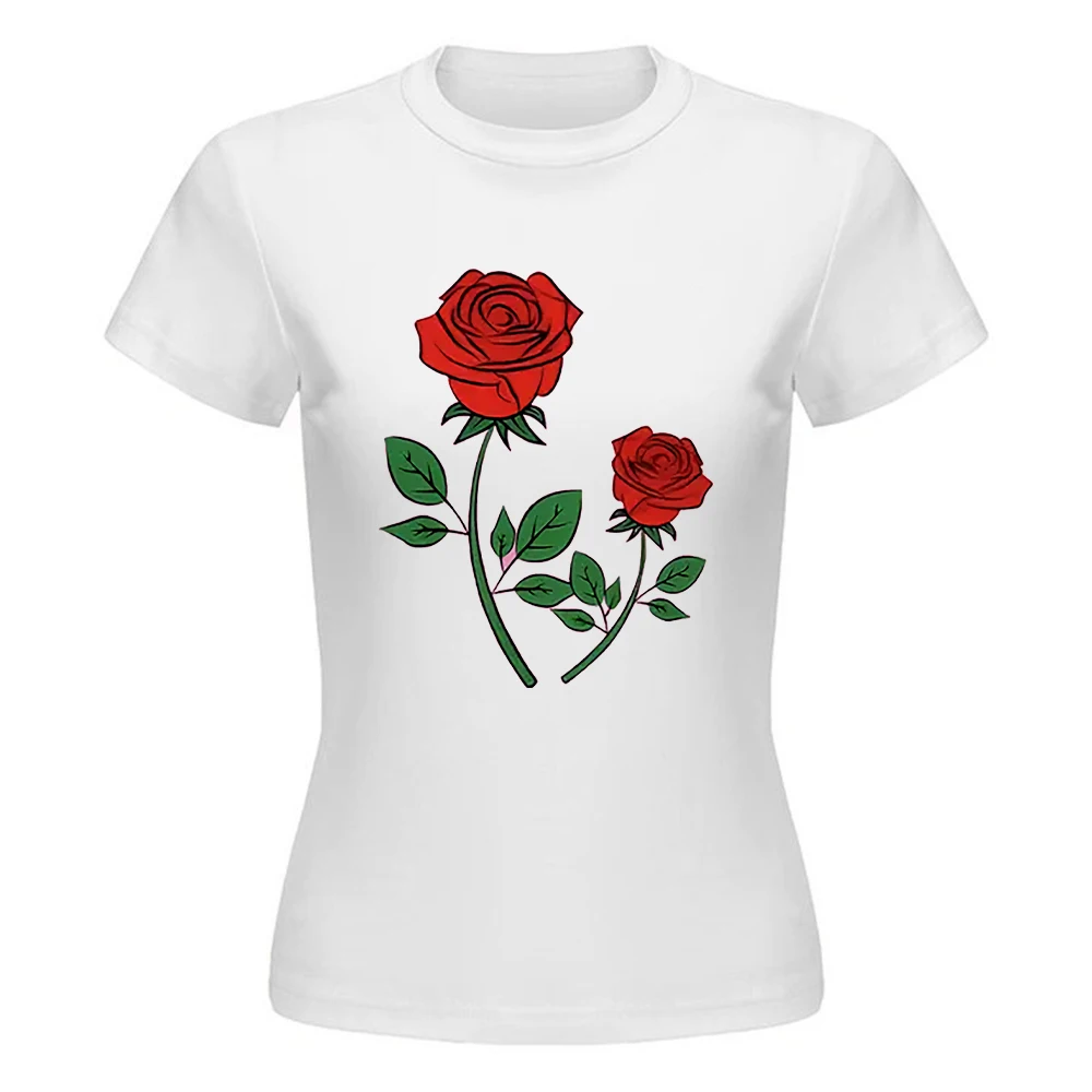 2025 Women's T-shirt Slim Korean O-neck Tees Y2k Stylish Comfortable Spring Summer Fashion Tops Female Short Sleeve T-Shirts
2025 Women's T-shirt Slim Korean O-neck Tees Y2k Stylish Comfortable Spring Summer Fashion Tops Female Short Sleeve T-Shirts