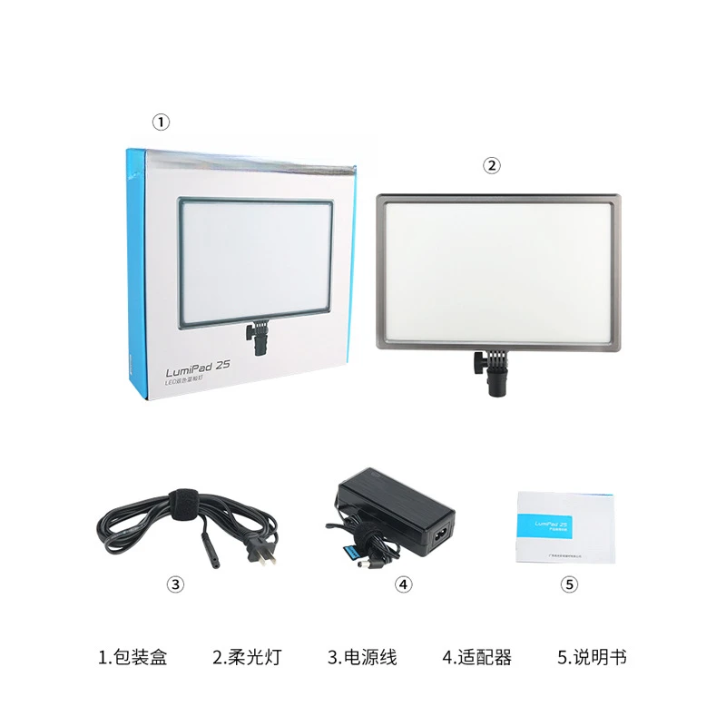 14 inch LED normally bright soft light dual color temperature filling light PAD43H
14 inch LED normally bright soft light dual color temperature filling light PAD43H