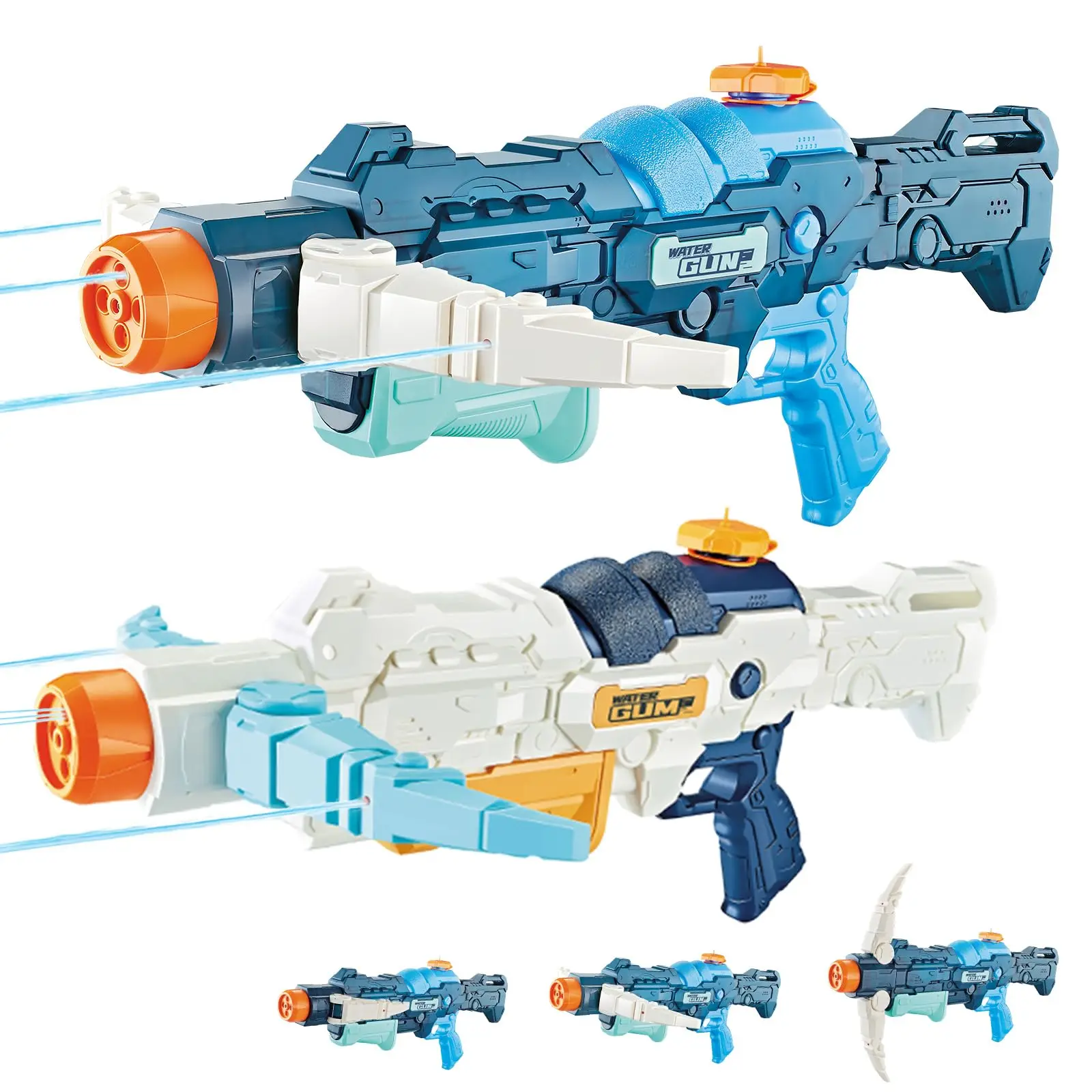 3-in-1 Transforming Large Capacity Water Gun 4 Adjustable Water Spray Patterns Outdoor Water Blaster for Kids Adults Pool Beach
3-in-1 Transforming Large Capacity Water Gun 4 Adjustable Water Spray Patterns Outdoor Water Blaster for Kids Adults Pool Beach