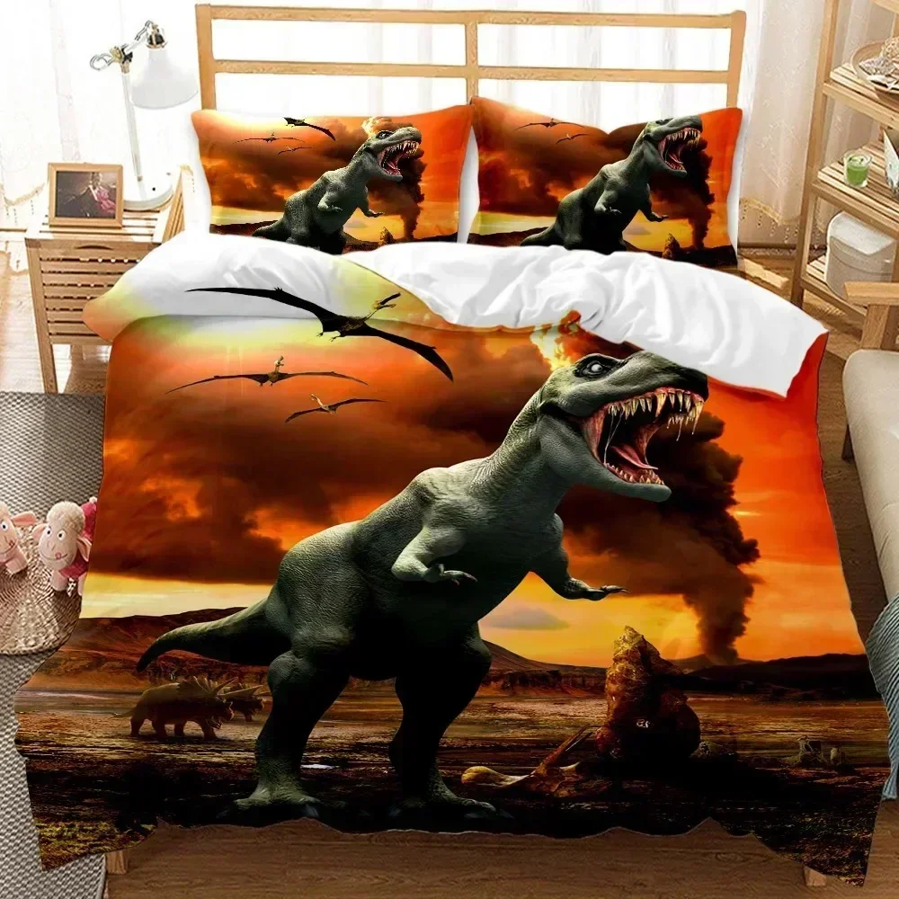 New Dinosaur Bedding Set Jurassic Age Tyrannosaurus Rex Duvet Cover Set Queen King Full Twin White Polyester For Quilt Cover
New Dinosaur Bedding Set Jurassic Age Tyrannosaurus Rex Duvet Cover Set Queen King Full Twin White Polyester For Quilt Cover