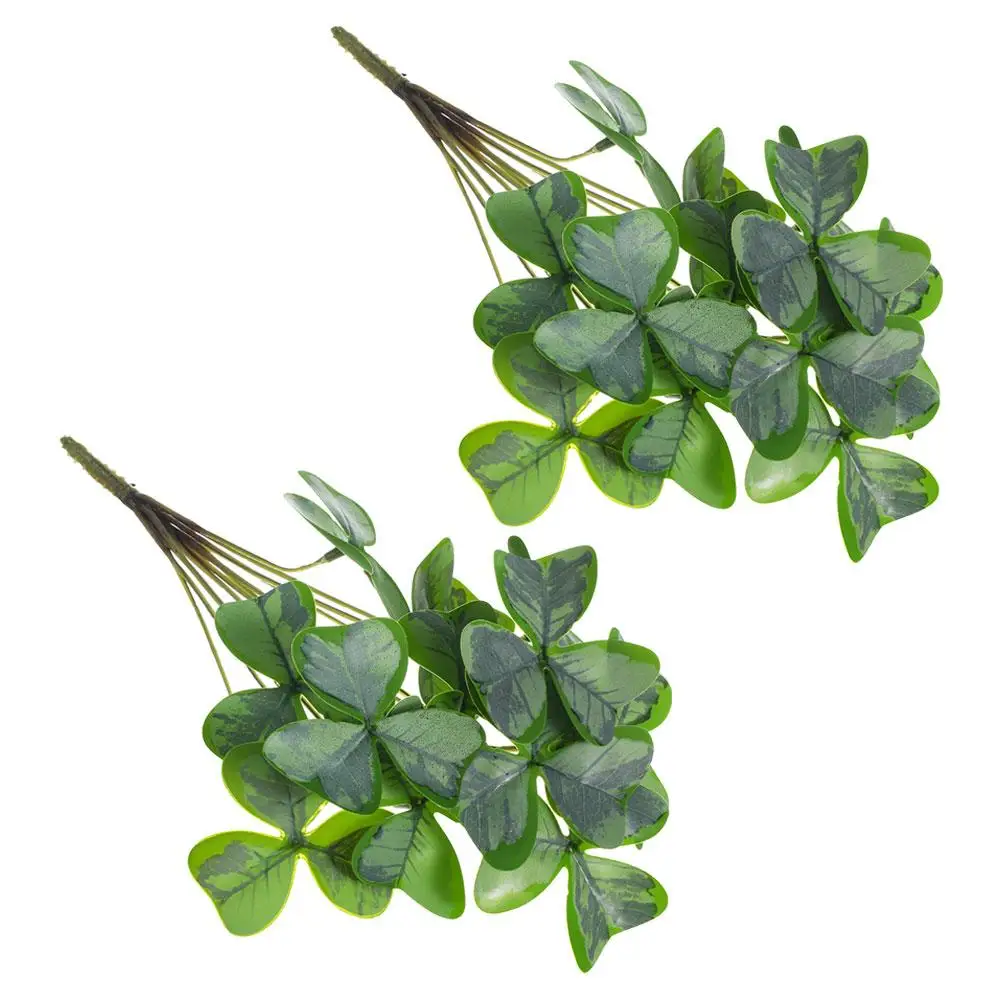 2pcs Artificial Shamrock Decorative Flowers White Green Home Decor Bouquet Stems Fake Plant Arrangement Vase Fillers
2pcs Artificial Shamrock Decorative Flowers White Green Home Decor Bouquet Stems Fake Plant Arrangement Vase Fillers