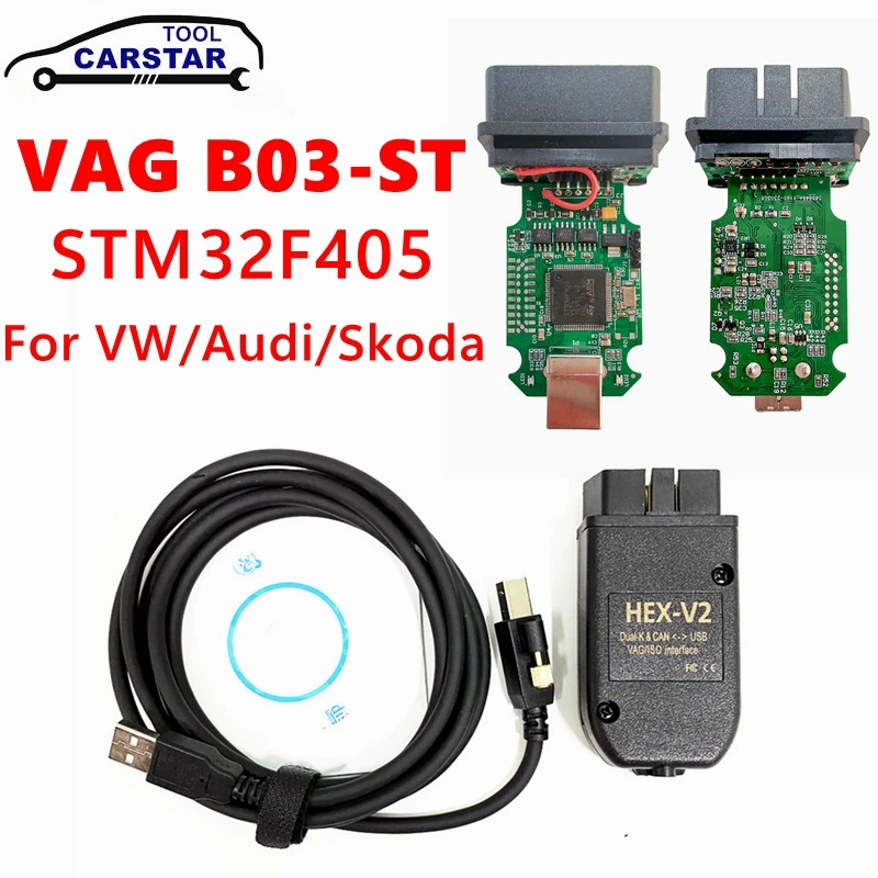 VAG B03-ST STM32F405 chip 23.3.0 1:1 SMT Car Diagnostic Cable For K line Support the latest models of Volkswagen Group
VAG B03-ST STM32F405 chip 23.3.0 1:1 SMT Car Diagnostic Cable For K line Support the latest models of Volkswagen Group