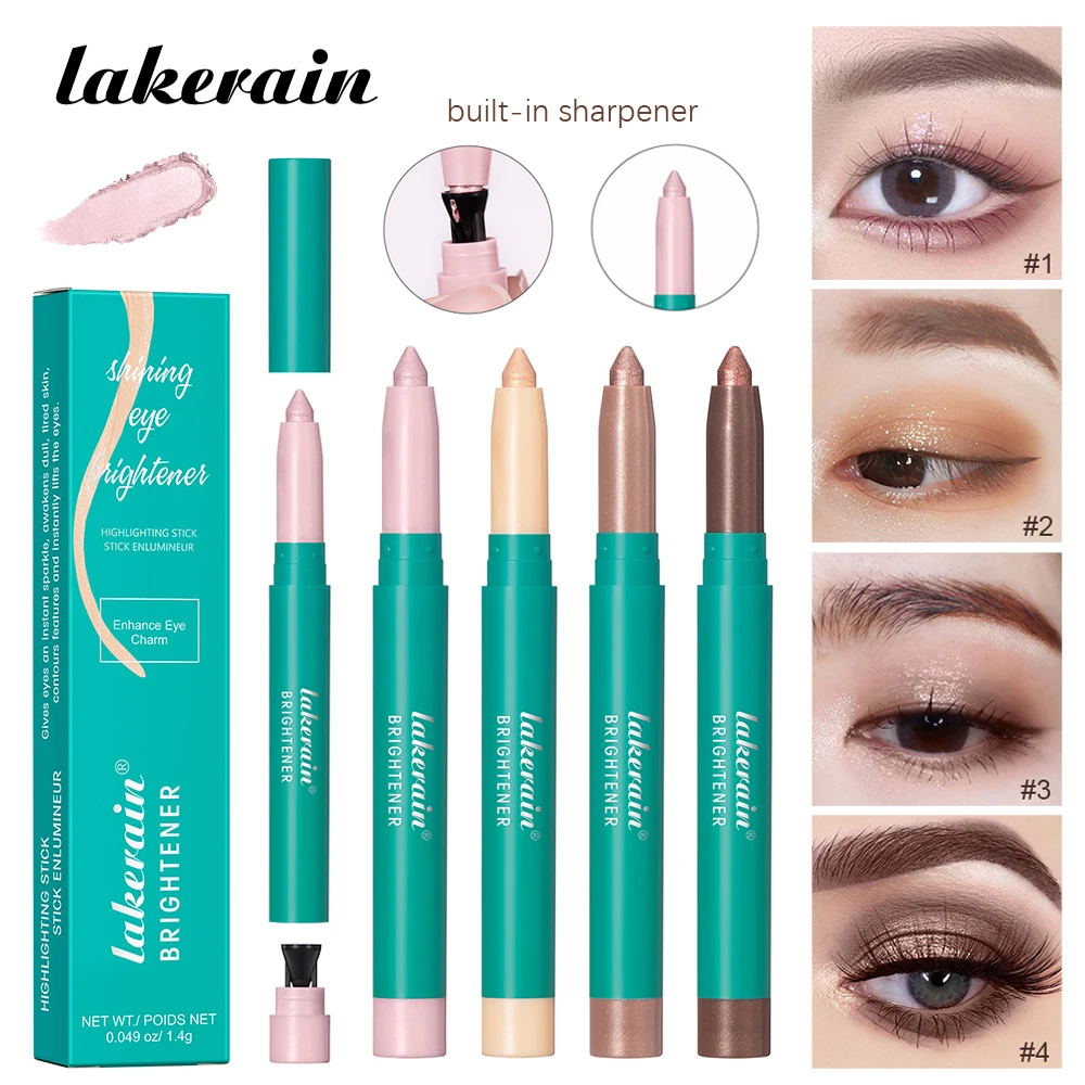 Eye Shadow Lying Silkworm Highlighter Pen Eyes Makeup Pink Pearl High-gloss Brightening Glitter Eyeshadow Stick with Sharpener
Eye Shadow Lying Silkworm Highlighter Pen Eyes Makeup Pink Pearl High-gloss Brightening Glitter Eyeshadow Stick with Sharpener