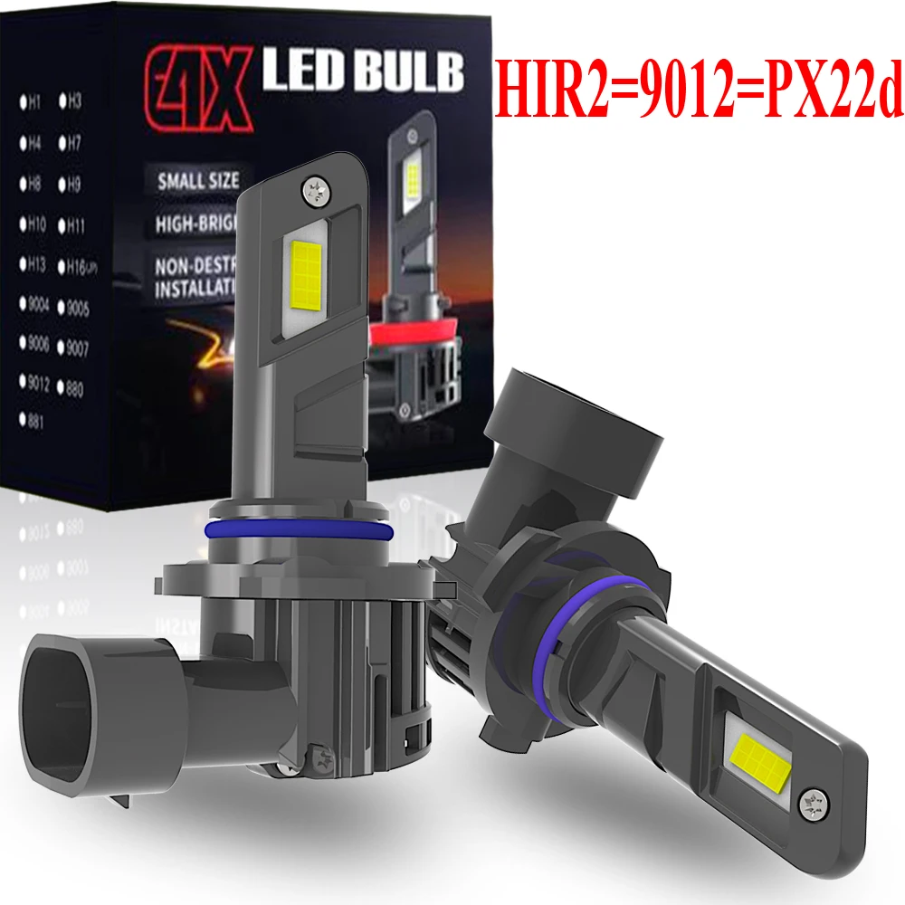 2 шт. HIR2 LED 9012 PX22D Canbus, без ошибок, мощные автомобильные фары, турбо-диодные лампы, белые, для мотоциклов, противотуманные фары, без адаптера, 12В 55Вт
2 шт. HIR2 LED 9012 PX22D Canbus, без ошибок, мощные автомобильные фары, турбо-диодные лампы, белые, для мотоциклов, противотуманные фары, без адаптера, 12В 55Вт