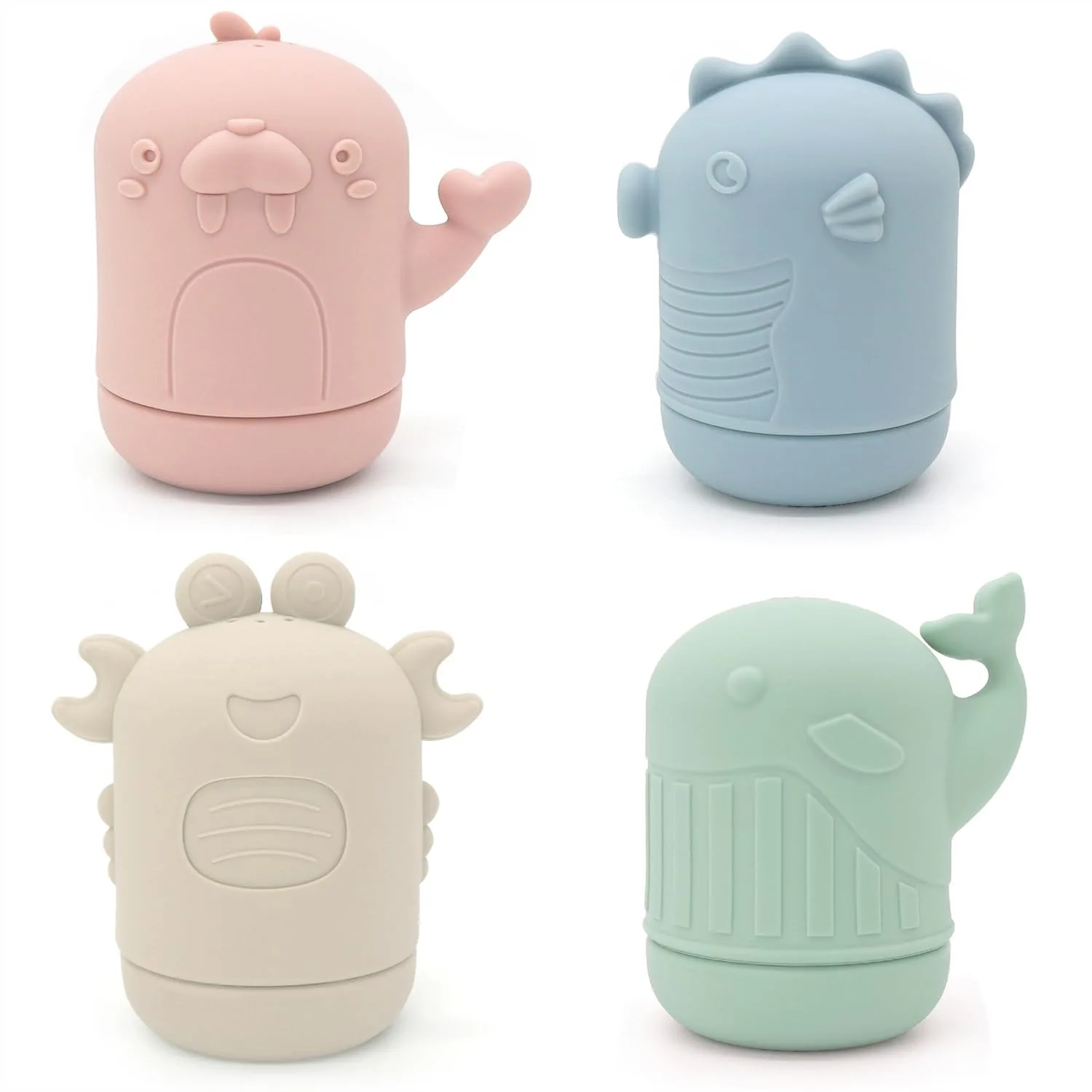 Silicone Baby Bath Toys, Non-Toxic Mold Free Squirty Bathtub Toys for Toddlers 6 Months+, Pack of 4 Marine Animals
Silicone Baby Bath Toys, Non-Toxic Mold Free Squirty Bathtub Toys for Toddlers 6 Months+, Pack of 4 Marine Animals