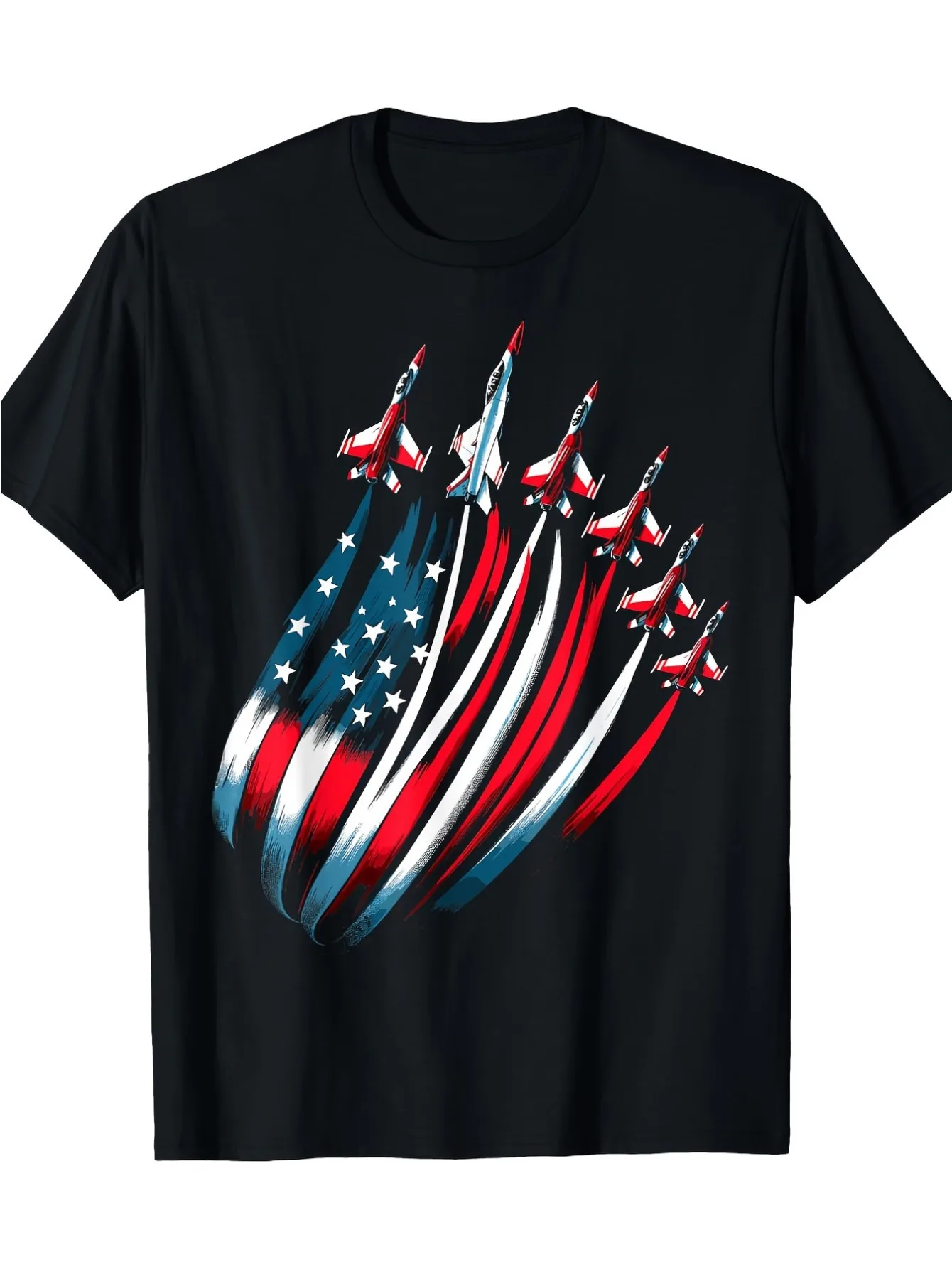 Men's Patriotic American Flag Fighter 4th of July T-shirt -100% Cotton Loose Casual T-shirt with Star Pattern, Machine Washable
Men's Patriotic American Flag Fighter 4th of July T-shirt -100% Cotton Loose Casual T-shirt with Star Pattern, Machine Washable