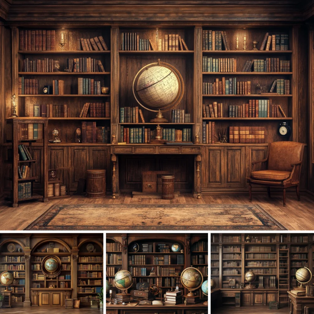 Back To School Photography Backdrop Retro Study Room Bookshelf Books Desk Students Graduation Party Banner Photocall Background
Back To School Photography Backdrop Retro Study Room Bookshelf Books Desk Students Graduation Party Banner Photocall Background