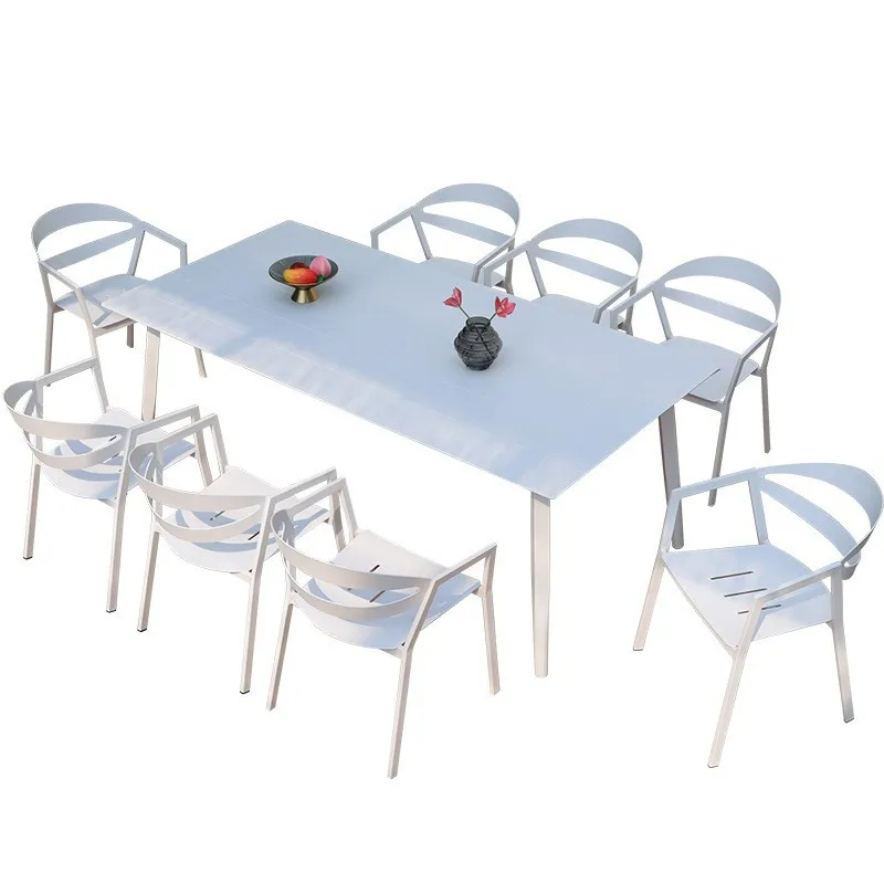 Outdoor leisure table and chair combination milk tea shop aluminum alloy waterproof sunscreen dining table courtyard open-air te
Outdoor leisure table and chair combination milk tea shop aluminum alloy waterproof sunscreen dining table courtyard open-air te