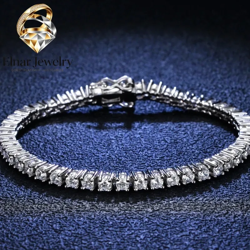 Elnar Jewelry Full Diamond Tennis Chain Bracelet Bracelet Women Simple 3mm Roman Moissanite Diamond Bracelet Super Shiny Simple
Elnar Jewelry Full Diamond Tennis Chain Bracelet Bracelet Women Simple 3mm Roman Moissanite Diamond Bracelet Super Shiny Simple