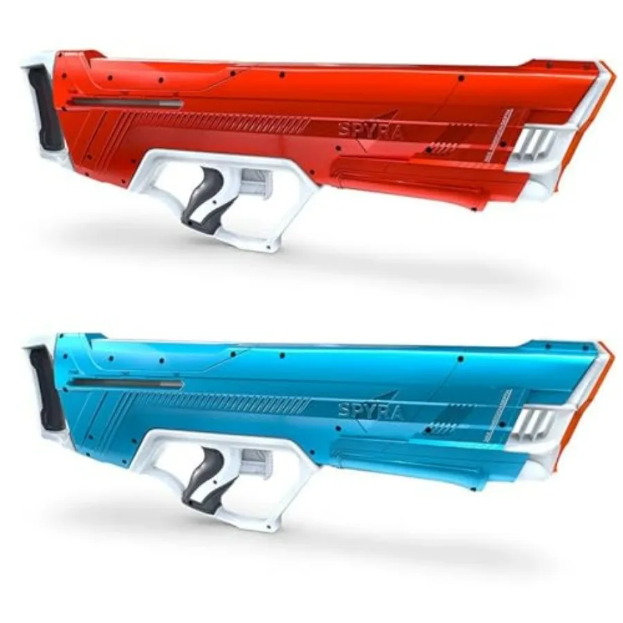 Backyard pool activity: manual water blaster with tank indicator, 30 ft range, smart filter, blue and red, 2-pack
Backyard pool activity: manual water blaster with tank indicator, 30 ft range, smart filter, blue and red, 2-pack