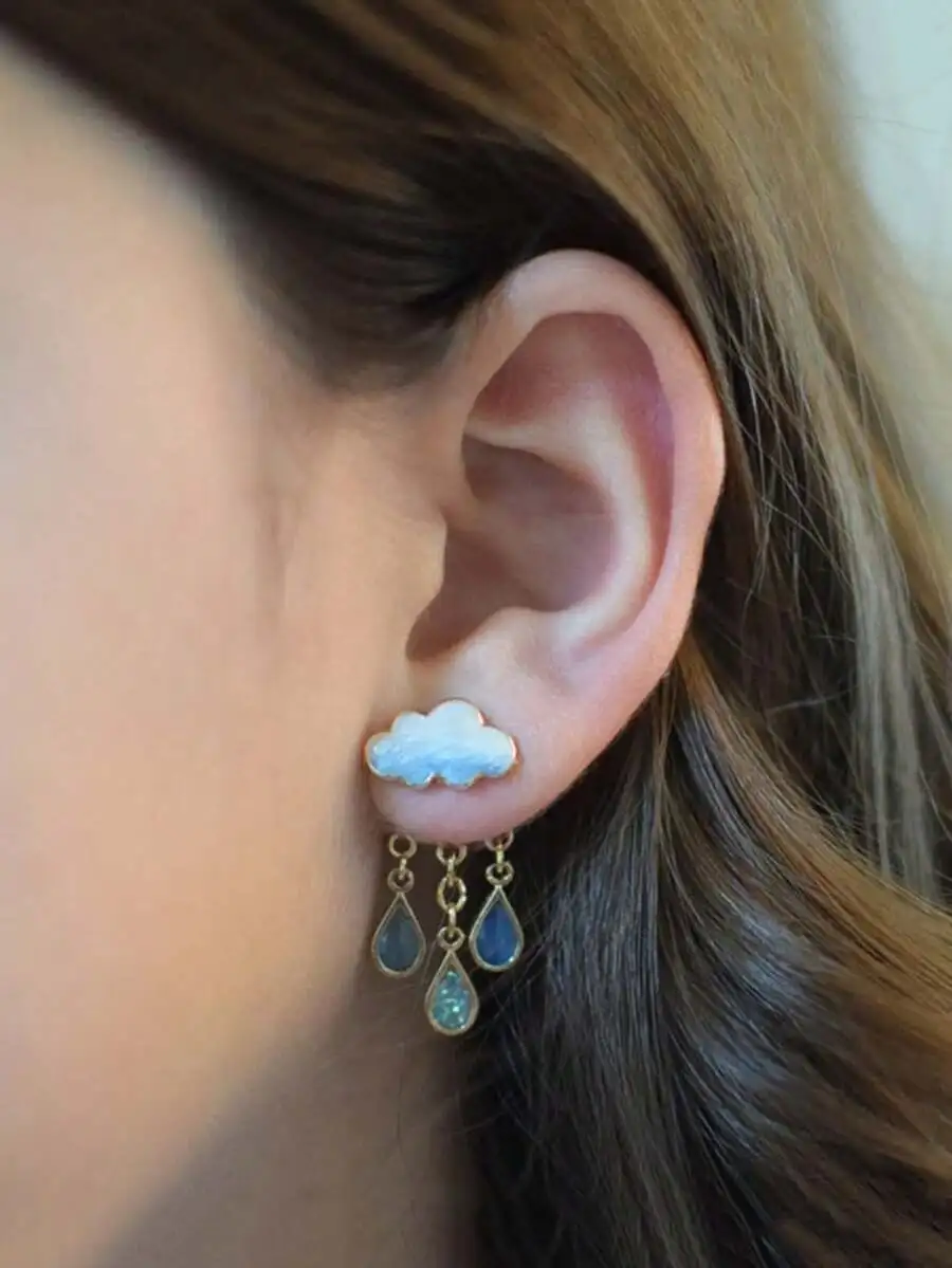 Cloud And Raindrop Dangle Earring Jackets For Women
Cloud And Raindrop Dangle Earring Jackets For Women