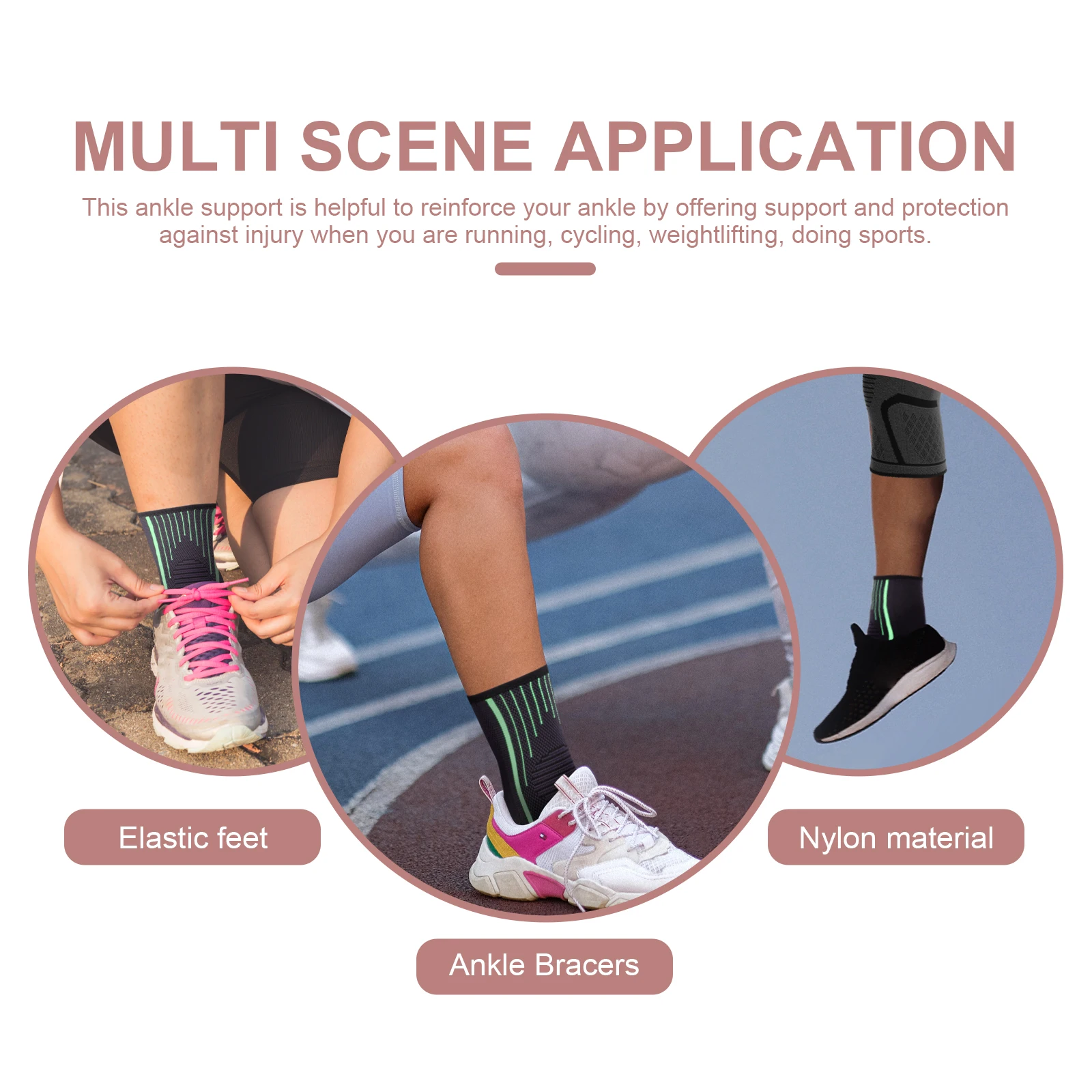 2pcs Ankle Protection Brace Sports Guard Elastic Design Ankle Support Male Female Basketball Foot Care Tool Health Care
2pcs Ankle Protection Brace Sports Guard Elastic Design Ankle Support Male Female Basketball Foot Care Tool Health Care