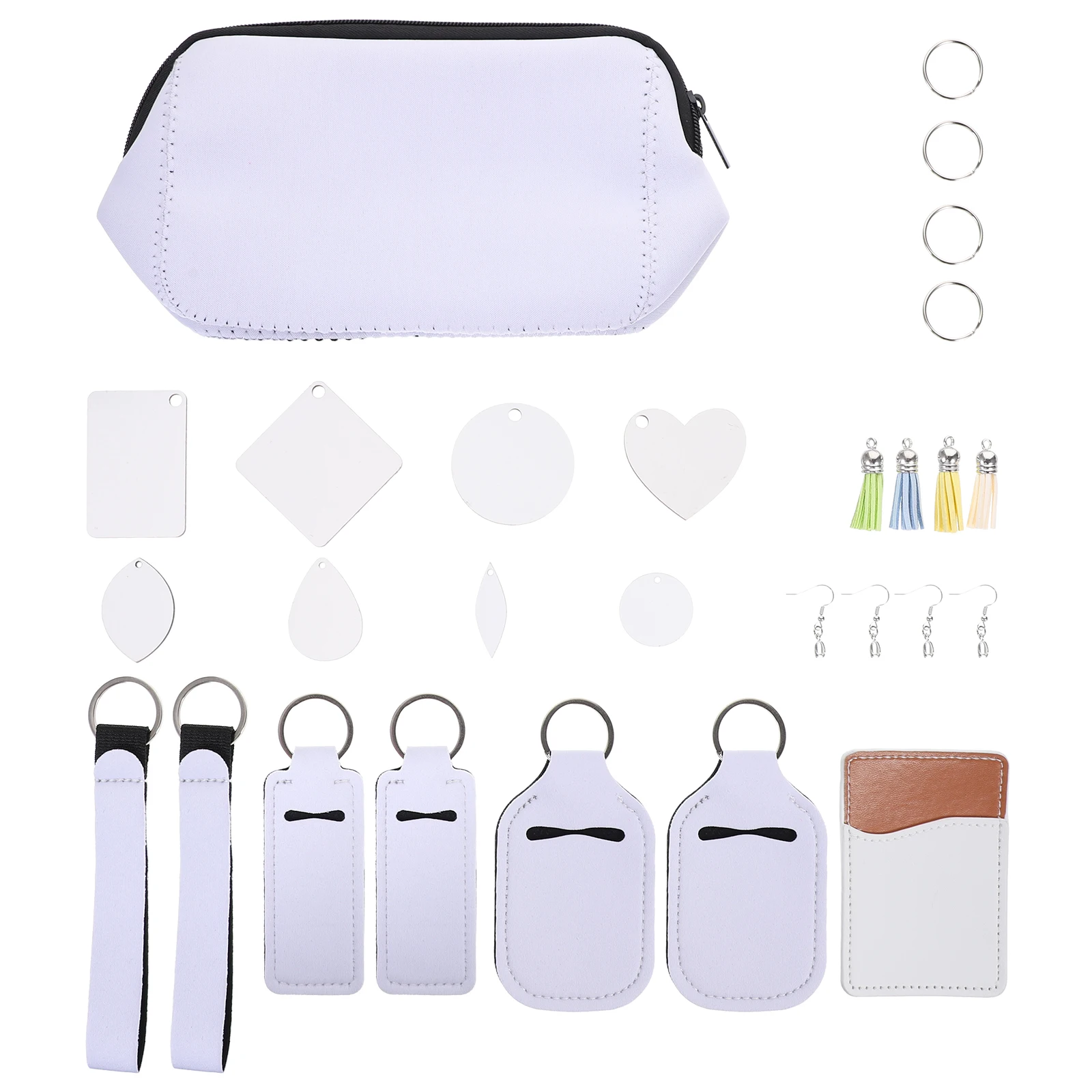 Dye Sublimation Keychains Earrings Lipstick Covers Phone Card Holder DIY Supplies Crafting Tools Premium Material Easy to
Dye Sublimation Keychains Earrings Lipstick Covers Phone Card Holder DIY Supplies Crafting Tools Premium Material Easy to