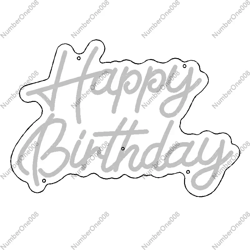 Cross-border LED Light Sign Happy Birthday Neon Background Wall Ambient Light Acrylic Luminous Word Party Decoration USB
Cross-border LED Light Sign Happy Birthday Neon Background Wall Ambient Light Acrylic Luminous Word Party Decoration USB