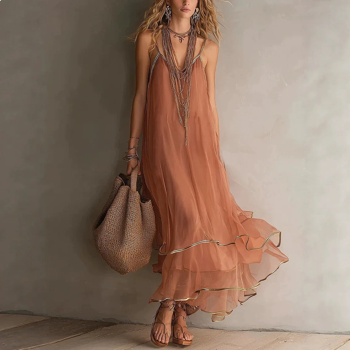 Women's Sleeveless Dress Spring Summer Layered Flowy Sundress Dresses Jumpsuit Playsuit
Women's Sleeveless Dress Spring Summer Layered Flowy Sundress Dresses Jumpsuit Playsuit
