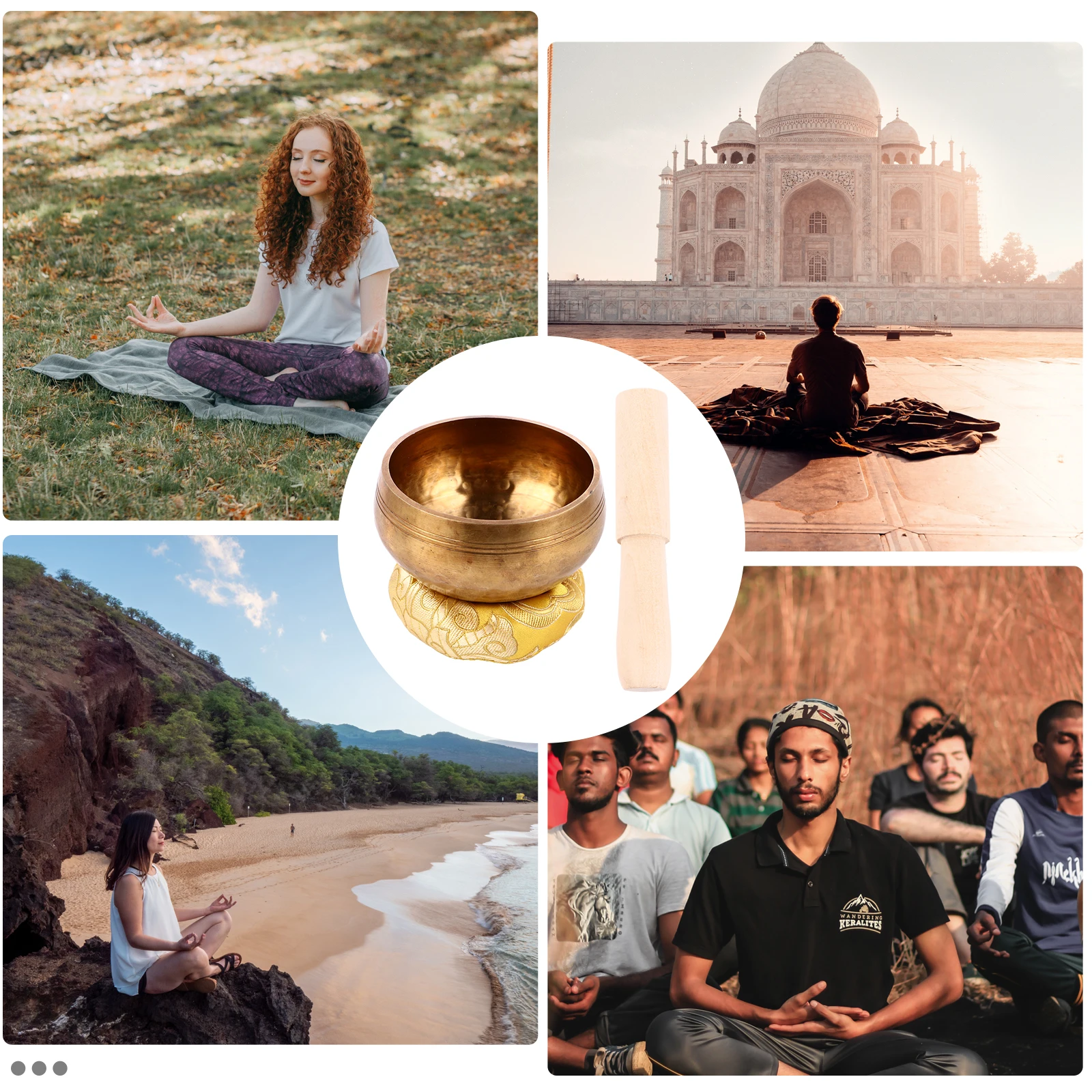 1 Set Tibetan Singing Bowl Set Copper Meditation Bowl For Yoga Bath Yellow Perfect Gift Healers Practitioners
1 Set Tibetan Singing Bowl Set Copper Meditation Bowl For Yoga Bath Yellow Perfect Gift Healers Practitioners