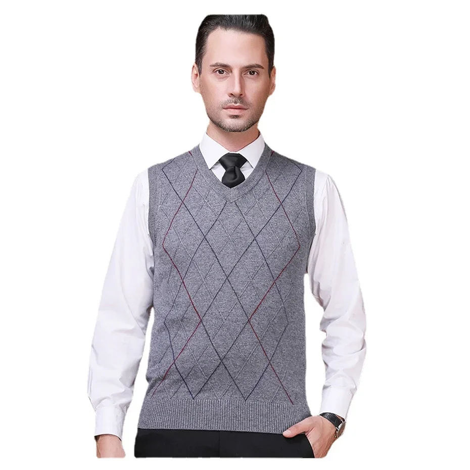 Autumn New Men's Wool Sweater Pullover Sleeveless Basic Knit Vest Casual Fashion V Neck Striped Plus Size 3XL
Autumn New Men's Wool Sweater Pullover Sleeveless Basic Knit Vest Casual Fashion V Neck Striped Plus Size 3XL