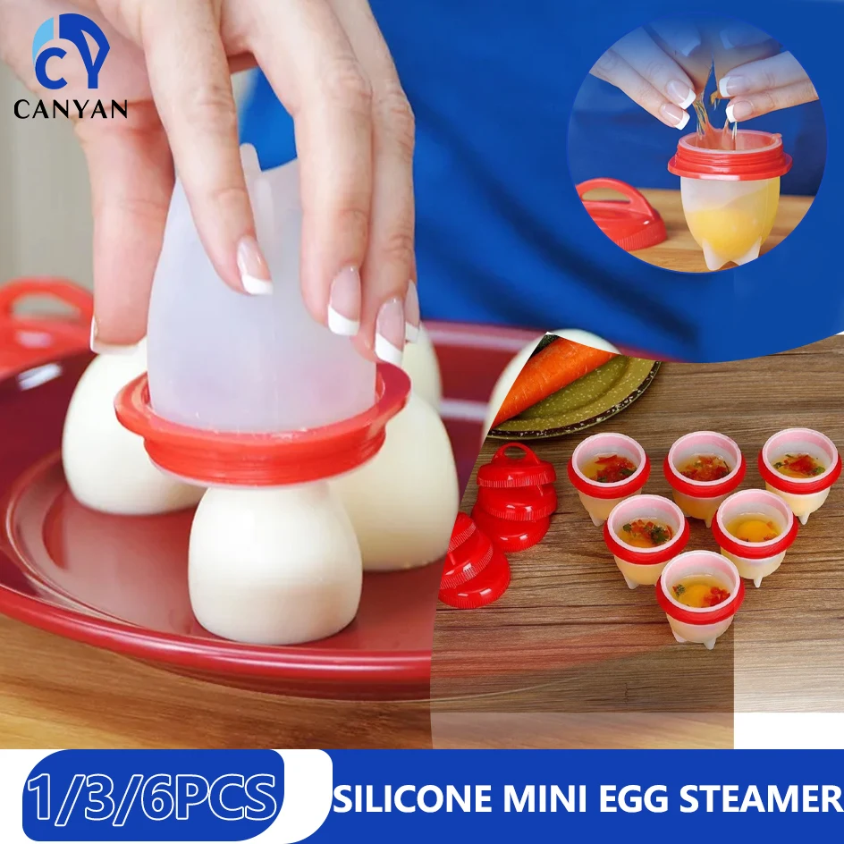 1/3/6pcs silicone mini egg steamer flexible multifunctional egg cooker non-stick cooking accessories kitchen cooking gadgets
1/3/6pcs silicone mini egg steamer flexible multifunctional egg cooker non-stick cooking accessories kitchen cooking gadgets