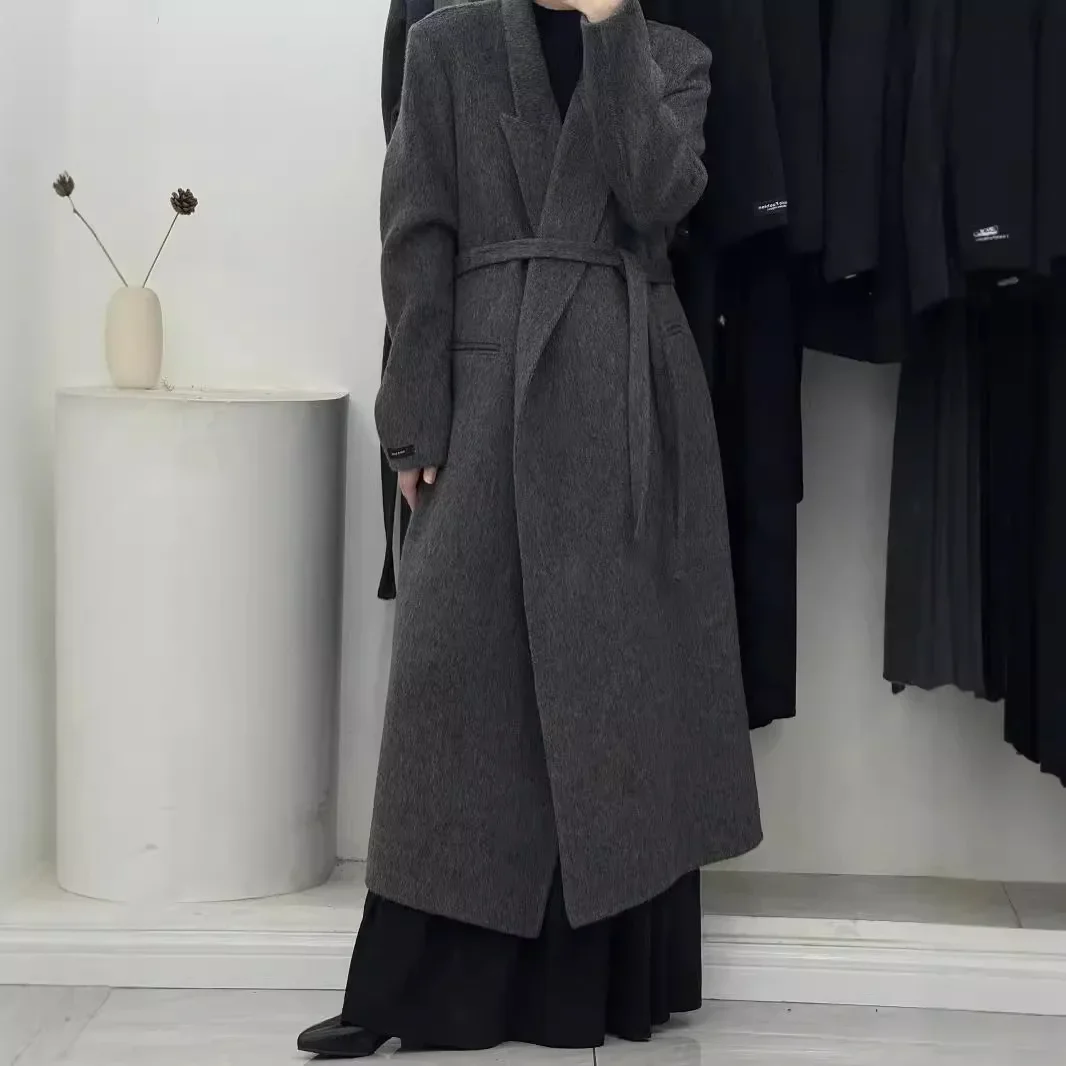 SuperAen Double-sided Wool Coat Women's 2025 Autumn and Winter New Long Fashion Lace-up Loose Casual Coats
SuperAen Double-sided Wool Coat Women's 2025 Autumn and Winter New Long Fashion Lace-up Loose Casual Coats