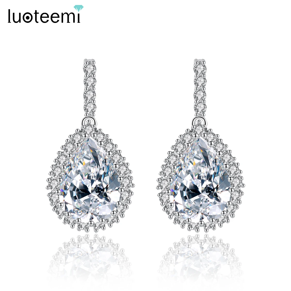 LUOTEEMI AAA Cubic Zirconia Classic Big Waterdrop Crystal Earrings Tiny Multiple CZ Luxury Bridal Wedding Engagement Accessories
LUOTEEMI AAA Cubic Zirconia Classic Big Waterdrop Crystal Earrings Tiny Multiple CZ Luxury Bridal Wedding Engagement Accessories