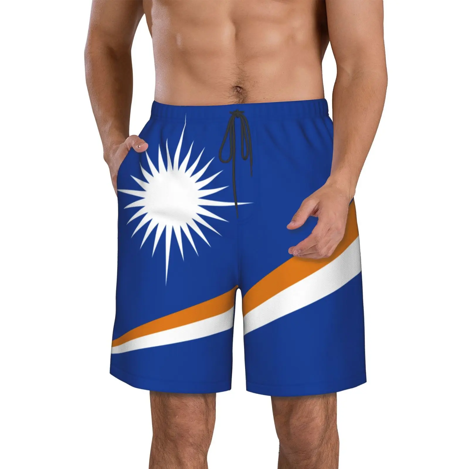 Men's Marshall Islands Flag Beach Pants Shorts Surfing M-2XL Polyester Swimwear Running
Men's Marshall Islands Flag Beach Pants Shorts Surfing M-2XL Polyester Swimwear Running