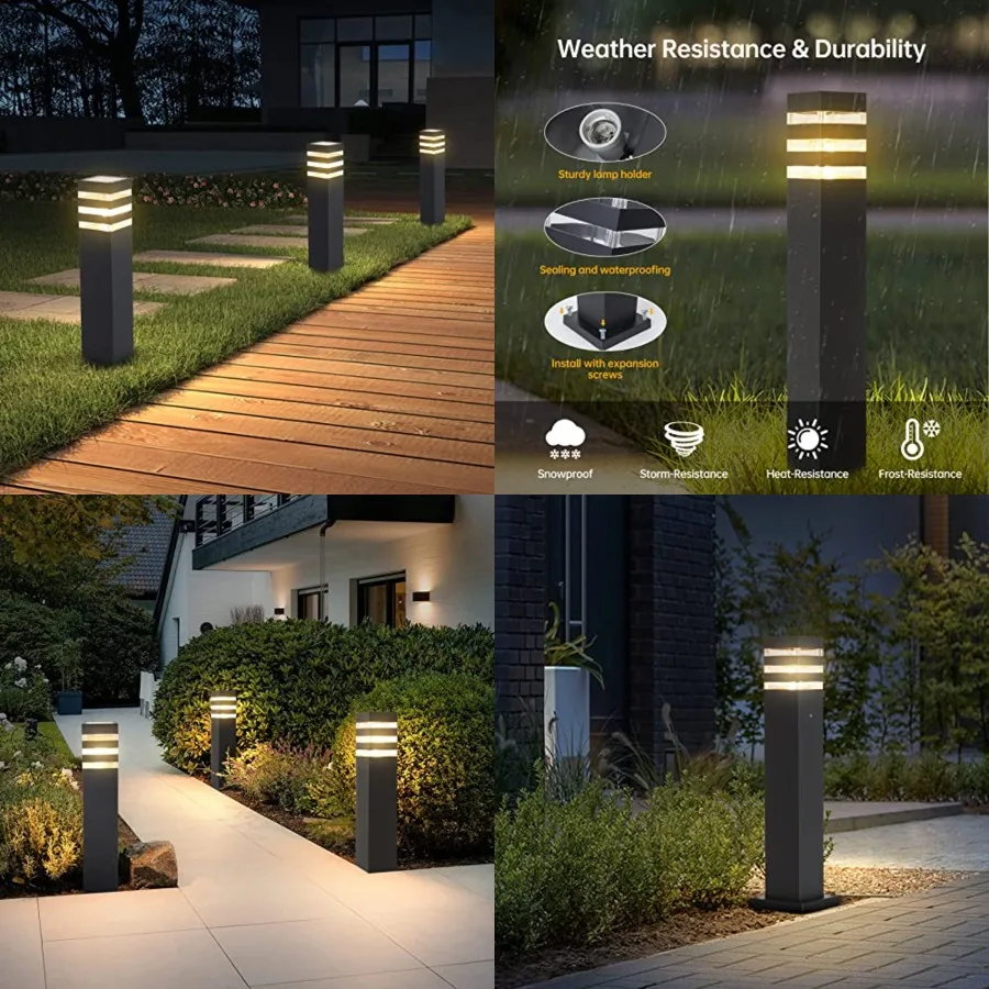 23.6In Pathway Lights E26 Outdoor Landscape Path Lights Die-Casted Aluminum Walkway Lighting Modern Landscape Sideway Lighting
23.6In Pathway Lights E26 Outdoor Landscape Path Lights Die-Casted Aluminum Walkway Lighting Modern Landscape Sideway Lighting