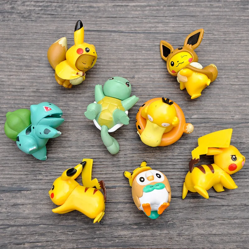 New Cute Pikachus Series 8PCS Mini Model Kawaii Cartoon Character Creative Exquisite Model Desktop Toy Boys and Girls Gift
New Cute Pikachus Series 8PCS Mini Model Kawaii Cartoon Character Creative Exquisite Model Desktop Toy Boys and Girls Gift