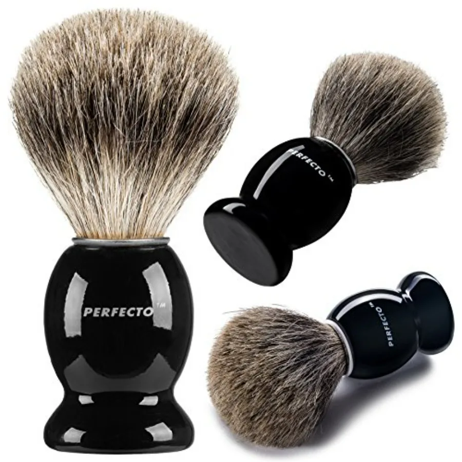 Perfecto 100% Pure Badger Shaving Brush- Handle- Engineered for The Best Shave of Your Life. for, Safety Razor, Double Edge Raz
Perfecto 100% Pure Badger Shaving Brush- Handle- Engineered for The Best Shave of Your Life. for, Safety Razor, Double Edge Raz