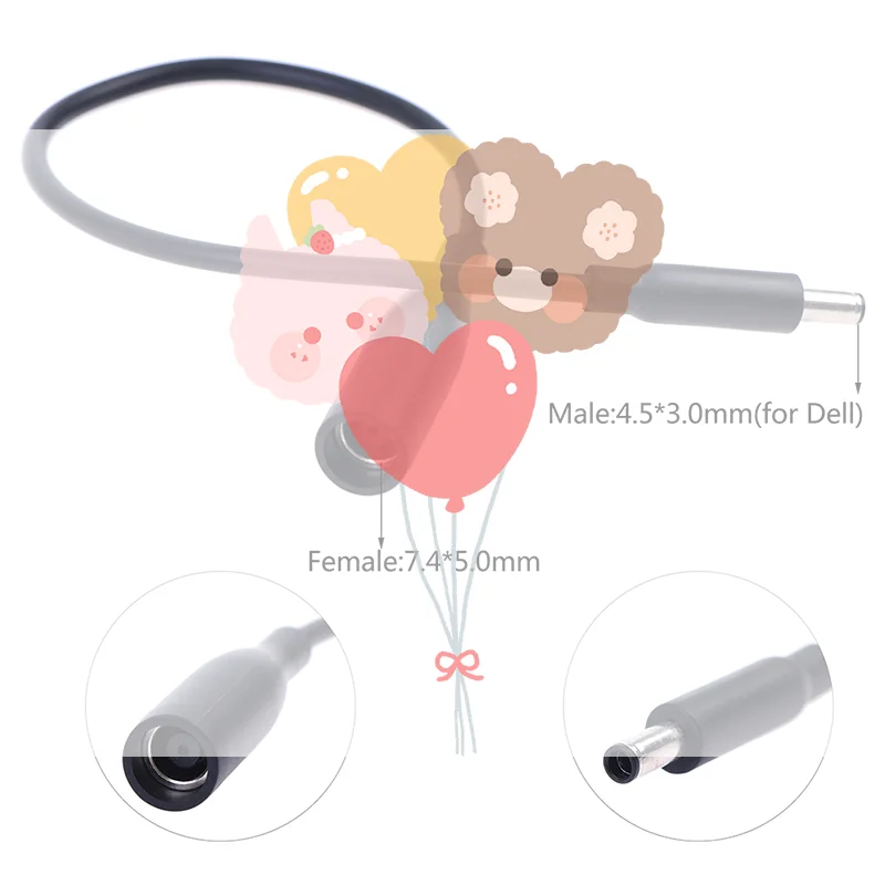 DC Power Charge Converter Adapter Cable Cord 7.4*5.0mm Female to 4.5*3.0 mm Male
DC Power Charge Converter Adapter Cable Cord 7.4*5.0mm Female to 4.5*3.0 mm Male