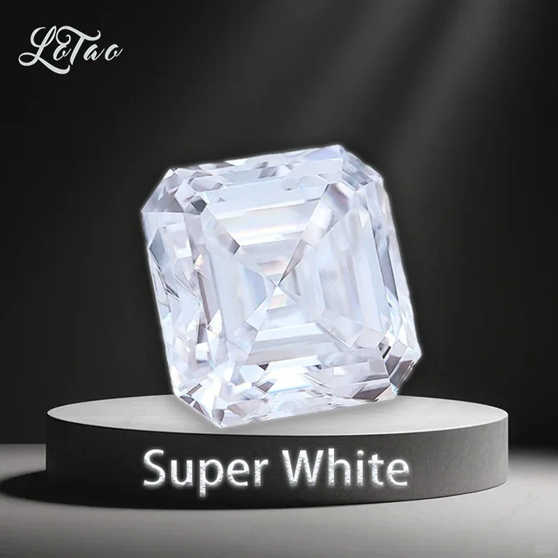 Super White D Color Moissanite Stone TOP Grade VVS1 Clarity Asscher Cut | Jewelry Making Charms with Certificate
Super White D Color Moissanite Stone TOP Grade VVS1 Clarity Asscher Cut | Jewelry Making Charms with Certificate