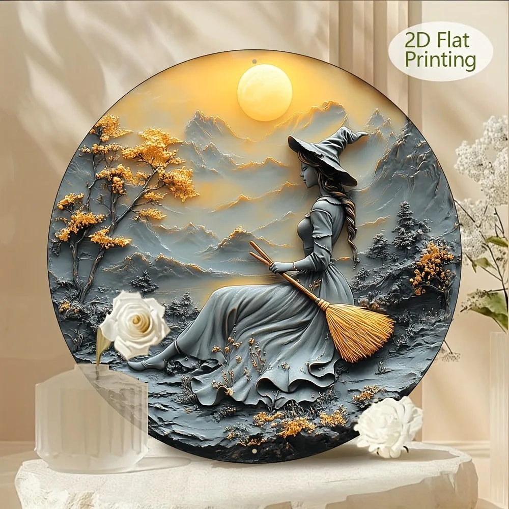 Enchanting Witch in Autumn Landscape Round Aluminum Wall Art - Home Decor, Halloween Wall Decor, Witch Decor, 7.9"/11.8", 2D
Enchanting Witch in Autumn Landscape Round Aluminum Wall Art - Home Decor, Halloween Wall Decor, Witch Decor, 7.9"/11.8", 2D
