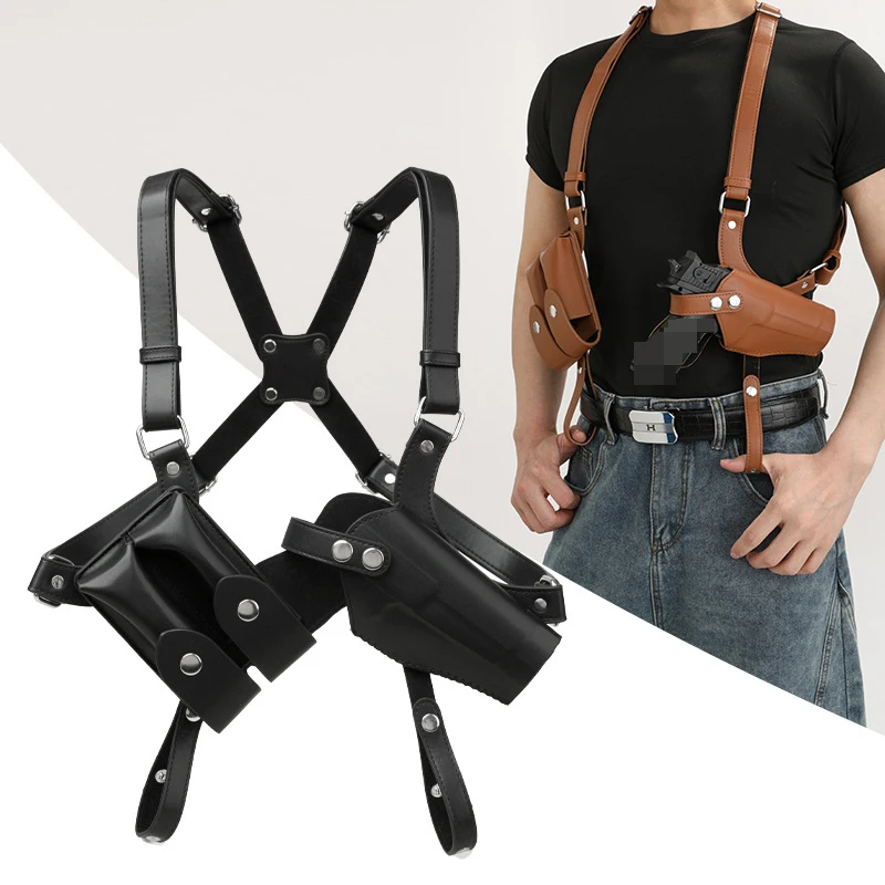 Outdoor MOLLE Tactical Holster, Genuine Leather Concealed Carry Pistol Pouch Compatible with and Other Outdoor Hunting Gea
Outdoor MOLLE Tactical Holster, Genuine Leather Concealed Carry Pistol Pouch Compatible with and Other Outdoor Hunting Gea