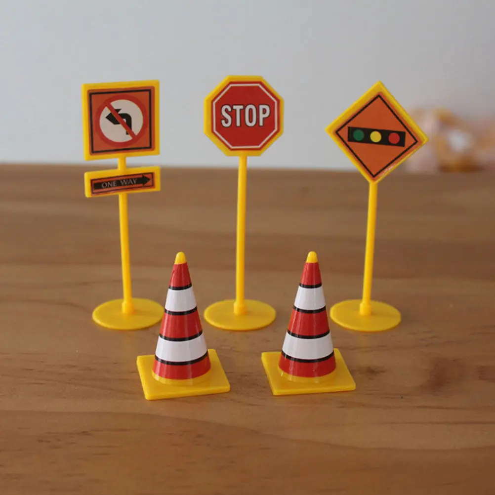 10Sets Safe Mini Traffic Signs Set for Kids Early Education Road Signs Playset Traffic Sign Models Road Sign Toys
10Sets Safe Mini Traffic Signs Set for Kids Early Education Road Signs Playset Traffic Sign Models Road Sign Toys